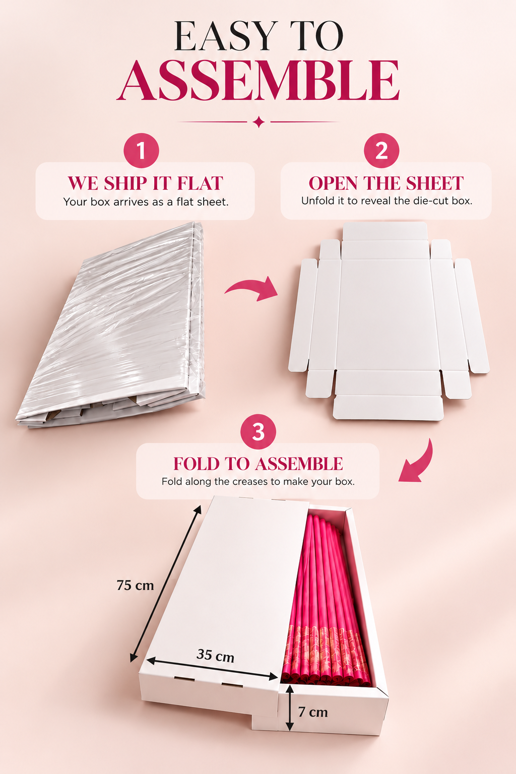 Fluffy Pleats box ( 1 Top & 1 Bottom )